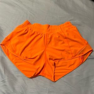 Hotty hot low rise 2.5 inch. Color is neon orange